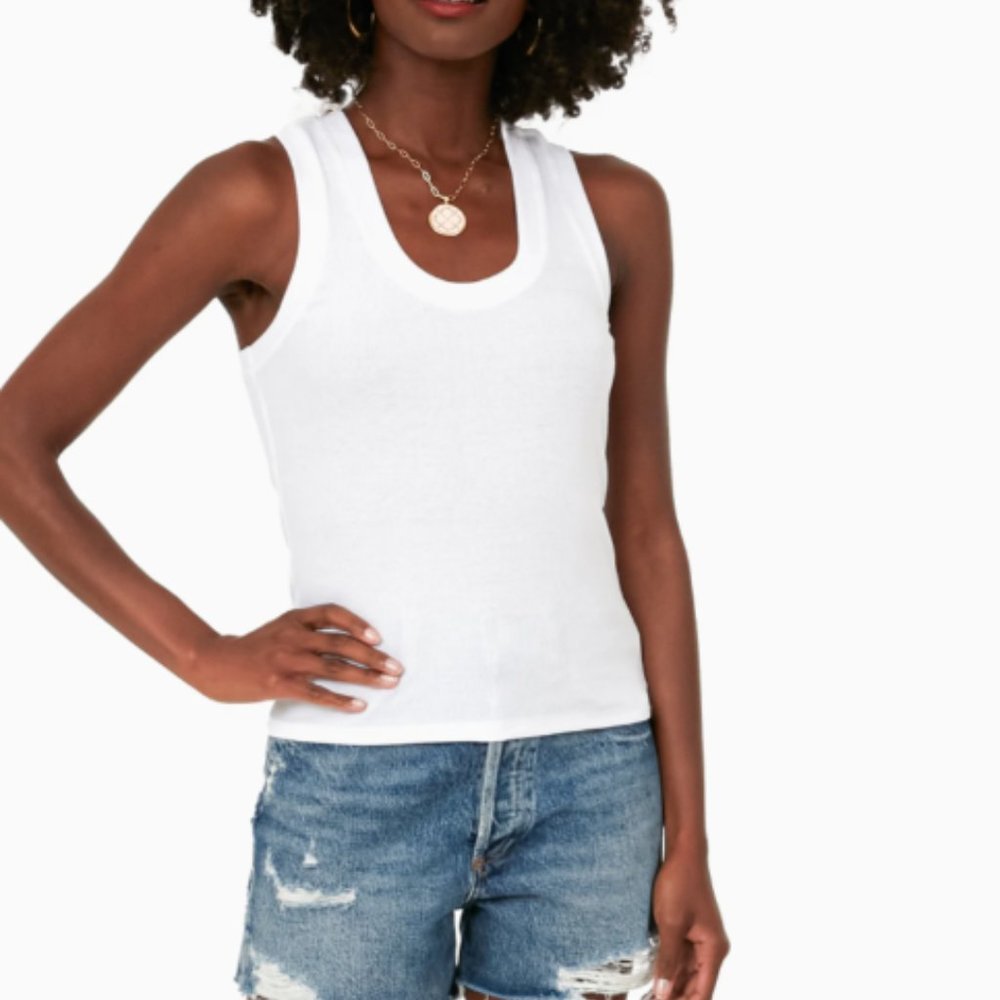 White Sirena Rib Tank